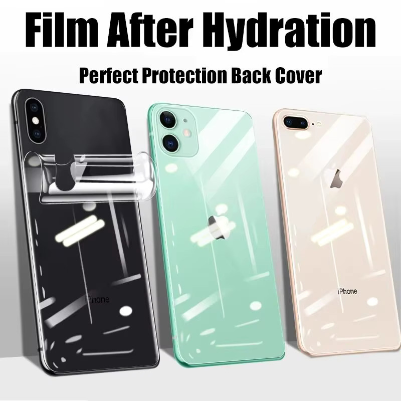 4er-Pack Hydrogel-Schutzfolien für Apple iPhone 11 12 13 14 15 Pro Max und Plus, Vollabdeckung für Display und Rückseite, transparent - Bild 6