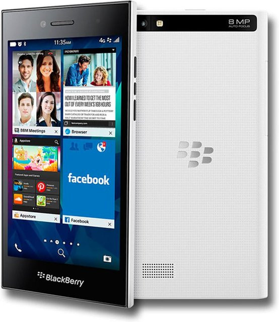 Blackberry Leap Z20 Refurbished Smartphone Weiß mit 16 GB ROM, 2 GB RAM und 4G LTE - Bild 1
