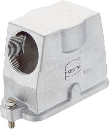 HARTING Tüllengehäuse aus Aluminium in Silber, Artikelnummer 29 39 016 0548 29390160548 - Bild 1
