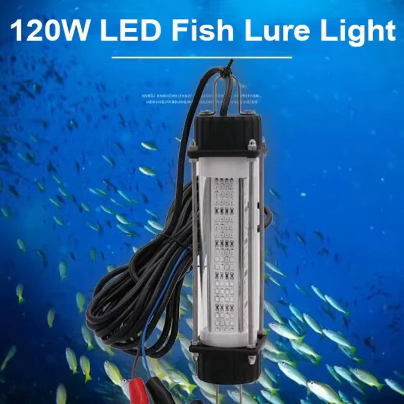 120W LED Unterwasser-Angellicht IP68 mit grünem und gelbem Licht für das Nachtangeln - Bild 3