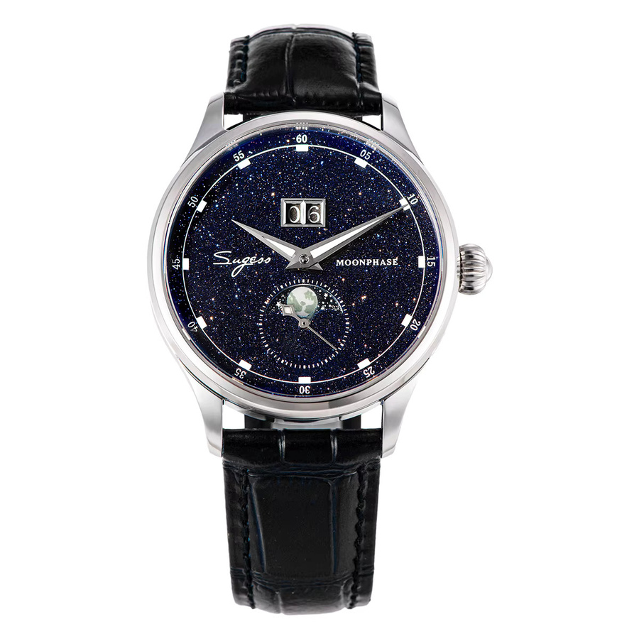 Sugess Armbanduhr Moonphase, Automatik, Edelstahl, 40 mm, Herren - Bild 3