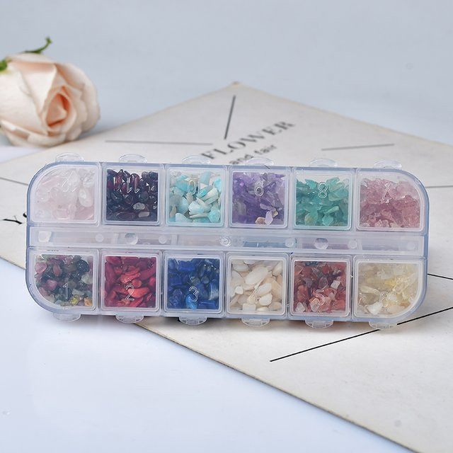 RYCRYSTAL Naturstein und Kristall Set mit unregelmäßigen Kiesproben in Mehrfarbig für Reiki und Wohnkultur - Bild 1
