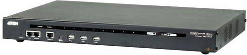 ATEN SN0108CO 8-Port Serieller Konsolen Server mit Dual-Stromversorgung und LAN in Schwarz - Bild 1