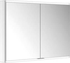 Keuco Spiegelschrank Royal Modular 2.0 mit 2 Drehtüren, LED-Beleuchtung und Kristall-Doppelspiegel, B/H/T: 100 x 70 x 12 cm - Bild 1