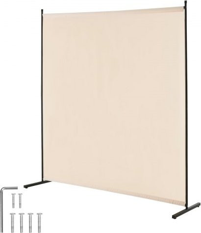 VEVOR Raumteiler Einzelpanel Sichtschutz für Büro und Schlafzimmer, Beige, Höhe: 181,5 cm - Bild 1