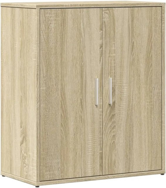 vidaXL Sideboard Sonoma Eiche in Braun und Beige aus Holzwerkstoff B/T/H: 60 x 31 x 70 cm - Bild 1