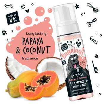 Bugalugs Papaya Coconut 2-in-1 No-Rinse Shampoo & Conditioner, 200 ml - Bild 2