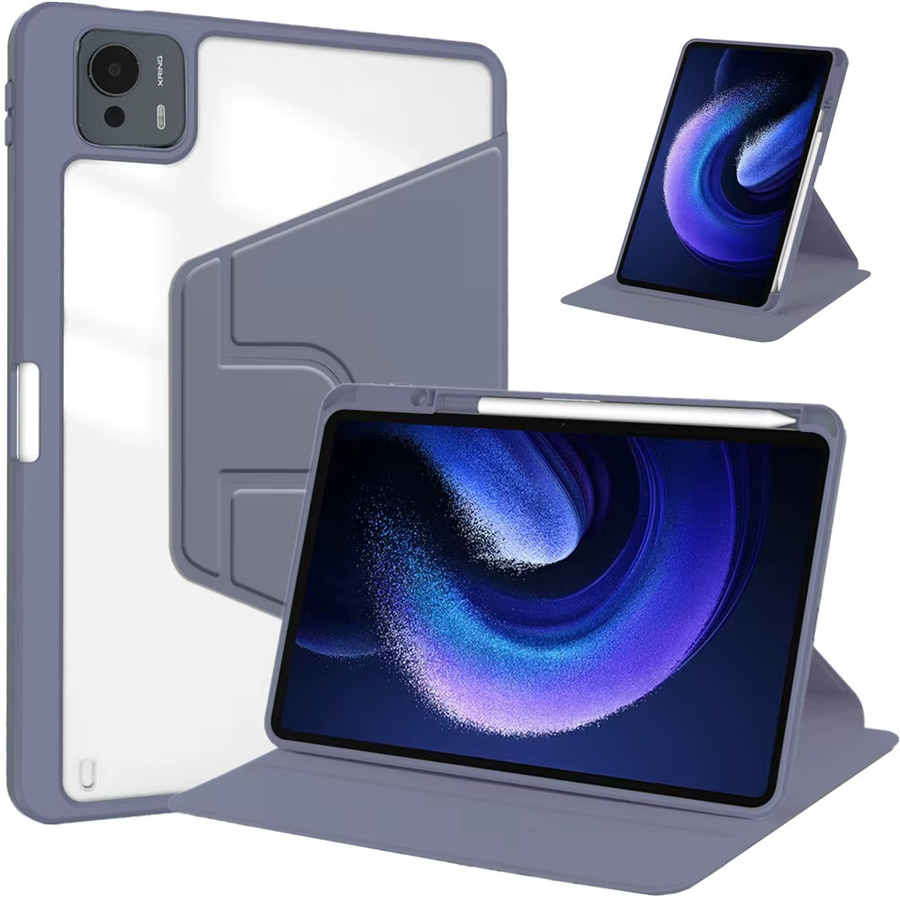 AYANJIN Schutzhülle für Xiaomi Pad 7S Pro 2025 mit 360 Grad Rotation, Acryl Case mit Stifthalter, Farbe: Blau, 12,5 Zoll - Bild 2