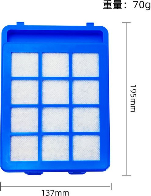 Hepa-Filter Ersatzteile für Philips Roboter Staubsauger Kompatibel mit FC9912 FC9920 FC9932 FC9911 in Blau - Bild 1