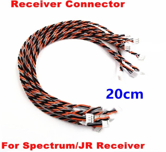 10 Stück MKronRC Empfänger Satellite Kabel Stecker für Spektrum AR6200 AR6210 AR8000 AR9020 JR RD721 RD921 DSMX DSM2 RC Drohnen Zubehör - Bild 1