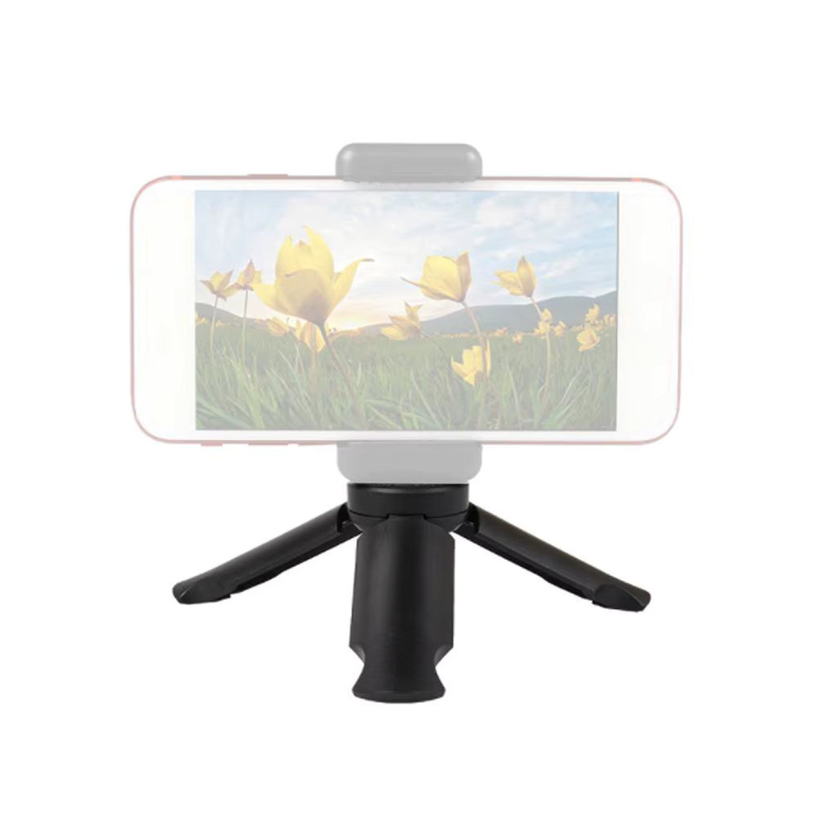 Tragbares Mini Stativ und Handheld Gimbal als Telefon Stabilisator und Desktop-Ständer für GoPro und Action Kameras in Schwarz - Bild 1