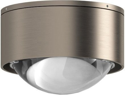 Top Light Puk Mini One 2 Deckenleuchte in Nickel matt mit klarer Glaslinse und silbernem Metallgehäuse - Bild 1