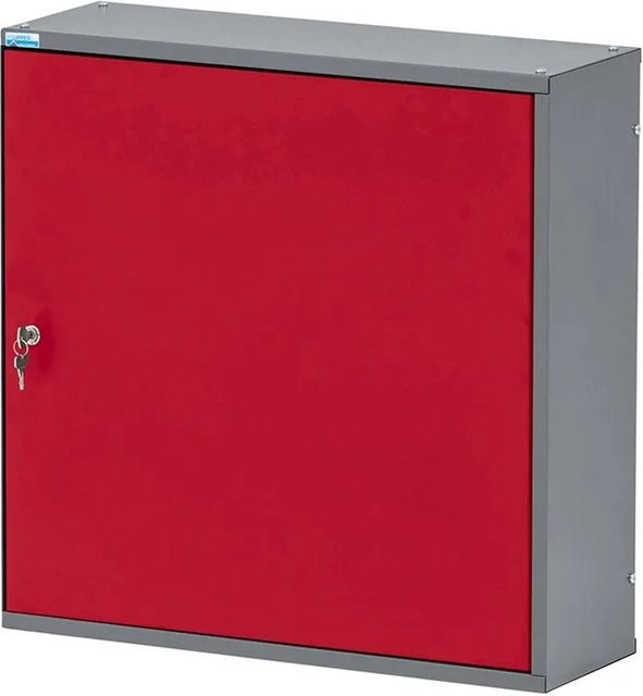 Küpper Hängeschrank Eintürig mit 6 Sichtboxen, Dunkelrot, B/T/H: 60 x 60 x 20 cm - Bild 1