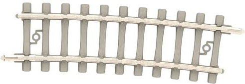 MiniTrix Gleis Betonschwelle, gebogen 7.5°, 10-teiliges Set, Grau, 1:160 (Spur N) - Bild 1