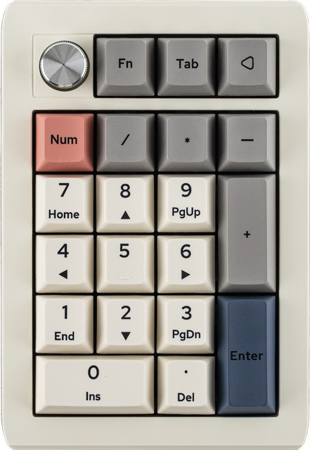 EPOMAKER EK21 Mechanisches Nummernpad, Tri-Mode Kabellos, Gasket Hot-Swap, RGB-Hintergrundbeleuchtung, 1000mAh Akku, Weiß - Bild 1