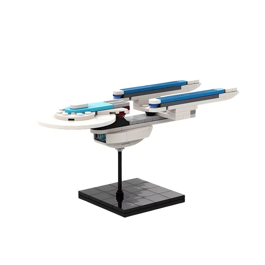 Mymocs Star Movie Mini Raumschiff Enterprise NCC-1701-D Romulan Warbird NX-01 MOC Klingon Raumschiff-Sets, Bausteine Spielzeug - Bild 2