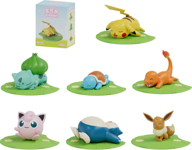 HOLLY BOX Pokémon Pikachu Snorlax Eevee Bulbasaur Jigglypuff Actionfiguren - Bild 1