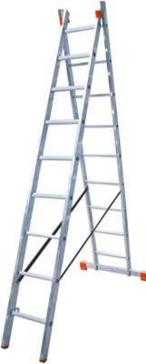 Krause Mehrzweckleiter aus Aluminium in Silber mit 9 Sprossen - Bild 1