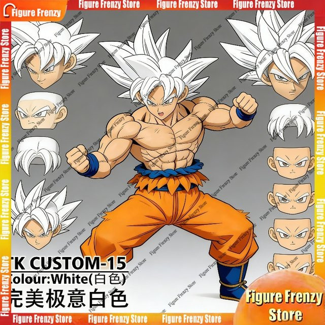 Bandai Dragon Ball Ultra Instinct Son Goku Custom Headsculpt Set, Actionfiguren, ab 14 Jahren - Bild 1