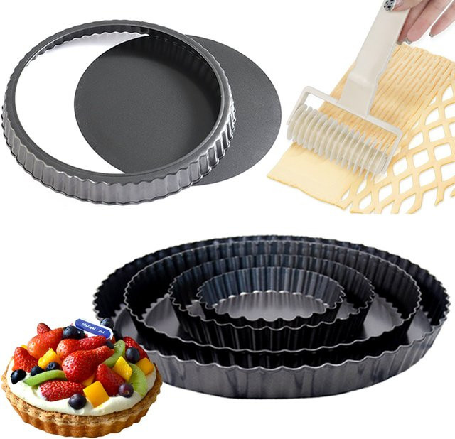 IFITU PUBO Springform mit abnehmbarem Boden, geriffelt und antihaftbeschichtet, Schwarz, Rund - Bild 1