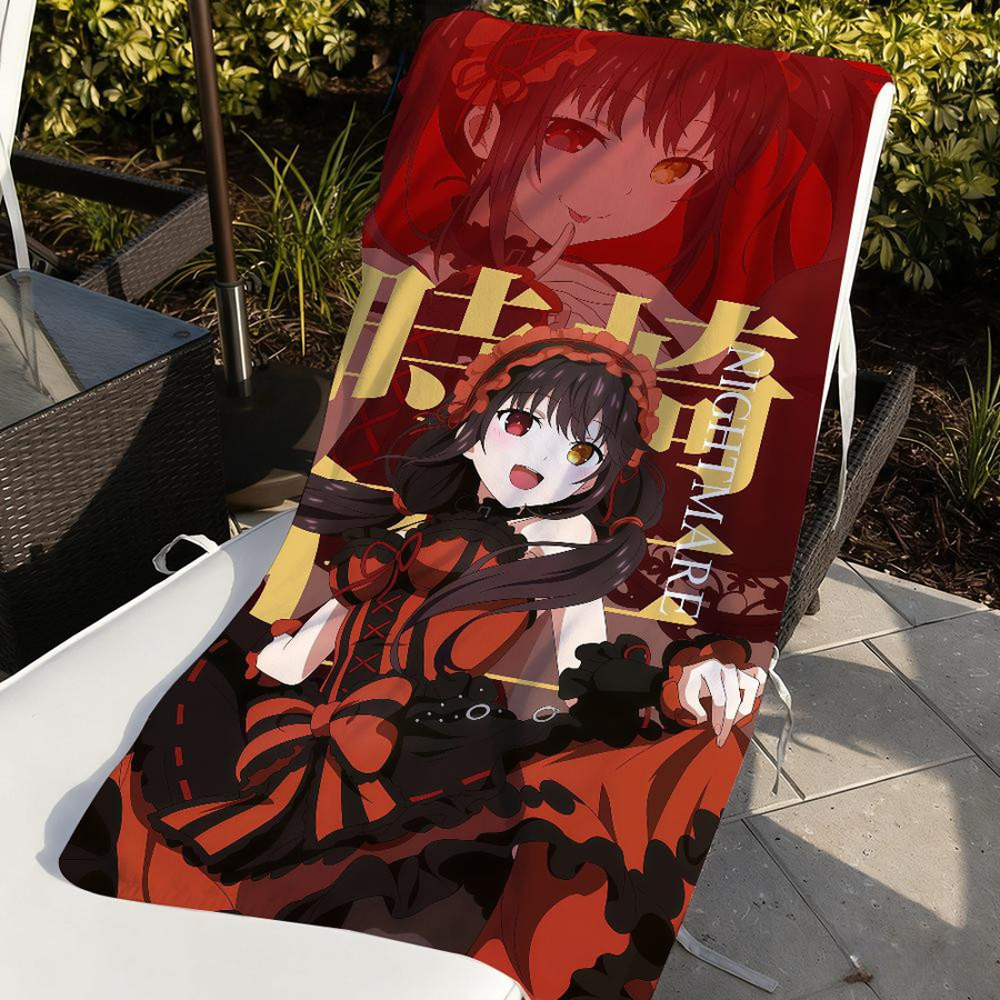 Anime Tokisaki Kurumi Handtuch schnelltrocknend und sandfest für Sport, Reise und Camping, Breite: 30 cm, Höhe: 60 cm - Bild 2