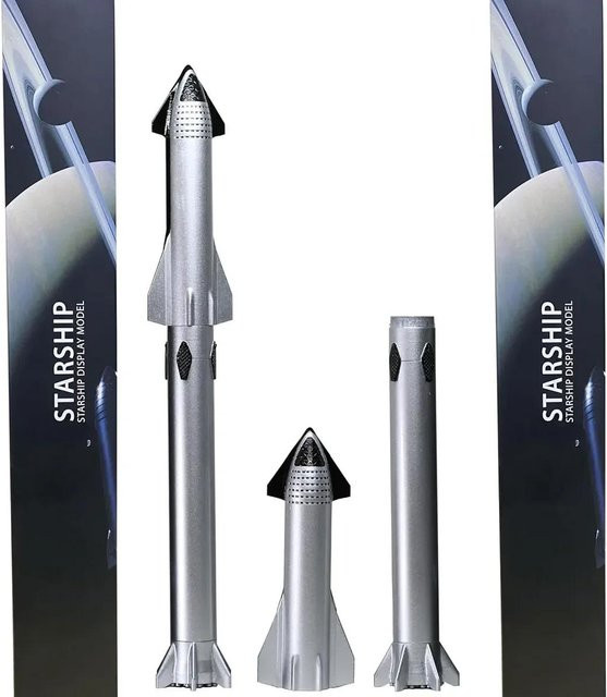 Linyi toy car SpaceX Falcon 9 Dragon Heavy, Raketenmodell, Metall, 1:233, ab 18 Jahre - Bild 1