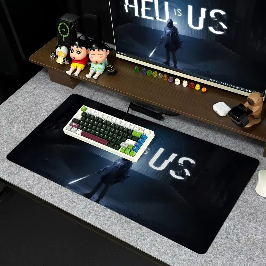 US-Mauspad XXL Gamer-Schreibtischunterlage mit Art Design in Hell, B: 90 cm, T: 40 cm - Bild 3