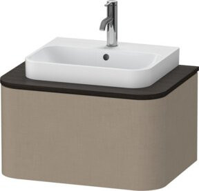 Duravit Waschtischunterschrank Happy D.2 Plus in Leinen für Konsole mit einem Auszug, B: 65 cm, T: 48 cm - Bild 1