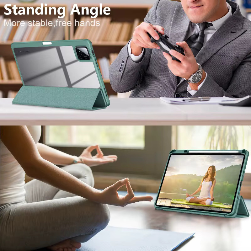 Funda Schutzhülle für Xiaomi Pad 7 und Pad 7 Pro, 11,2 Zoll Tablet-Hülle mit Stifthalter und Magnethülle, Schwarz oder Grün - Bild 5