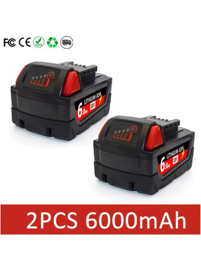 Milwaukee M18B5 Akku und Ladegerät Set 18 V mit 12000 mAh für M18 Elektrowerkzeuge, Modell 48-11-1860 mit 21700-Zellen - Bild 6