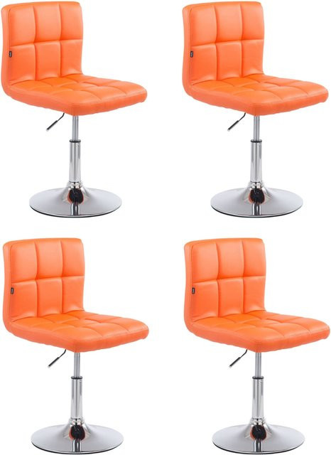 CLP 4er Set Drehstühle Palma V2 Esszimmerstühle mit Kunstlederbezug und höhenverstellbarer Polsterung - Bild 1