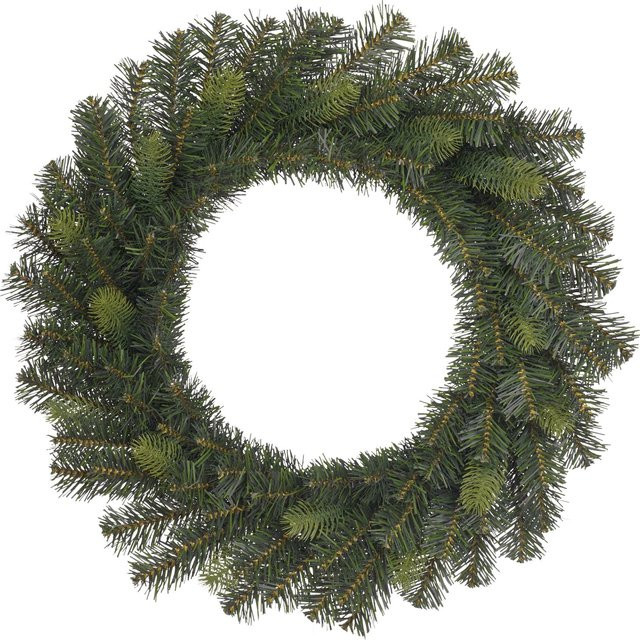 Ketola Kunsttannenkranz in Grün, wetterfester Weihnachts-Tannenkranz aus Kunststoff, Durchmesser: 60 cm - Bild 1