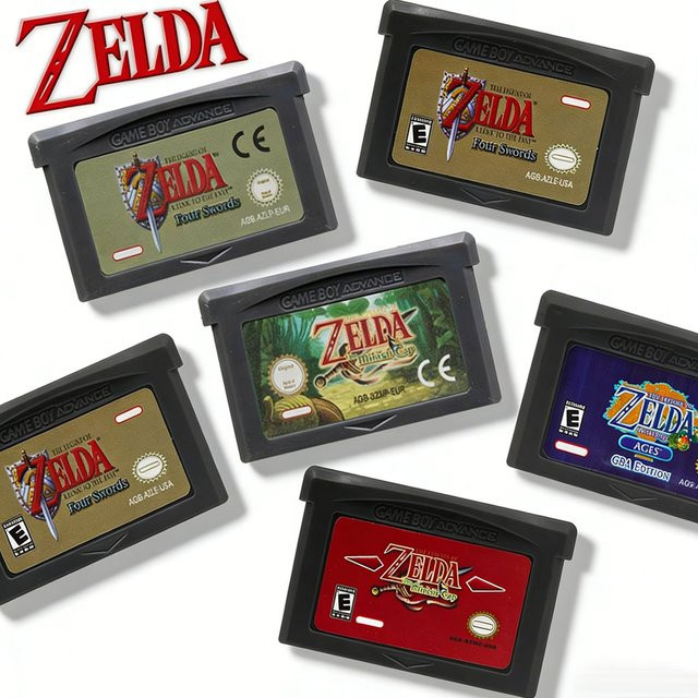 Nintendo GBA Spielkassette Link To The Past Awakening DX Minish Cap Adventure Retro Modul Multicolor - Bild 1