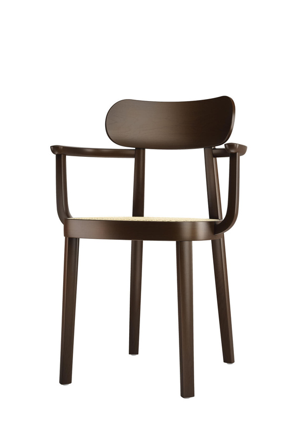 Thonet 118 F Armlehnstuhl aus Buchenussbaum in Braun - Bild 2