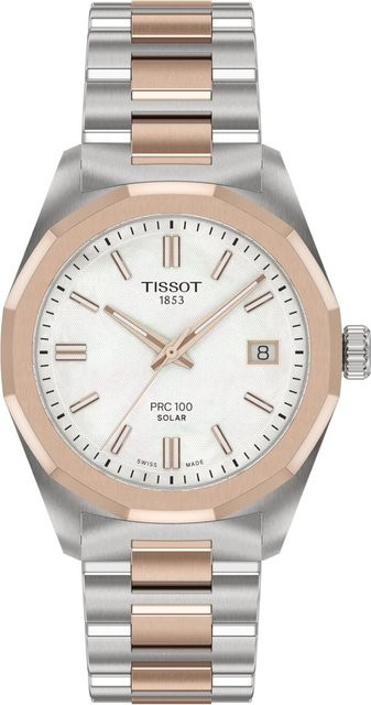 Tissot Damenuhr PRC 100, Solar, Edelstahl, 34 mm, Silber, 10 ATM - Bild 1