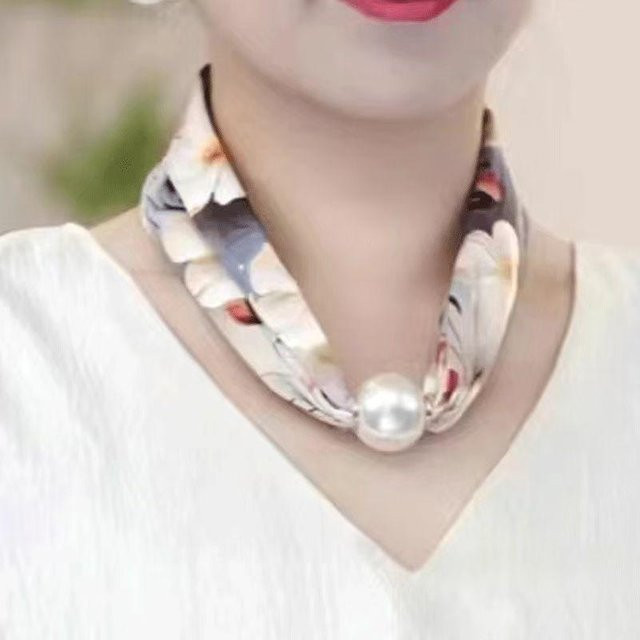 Halskette Perle, beige, Damen - Bild 1