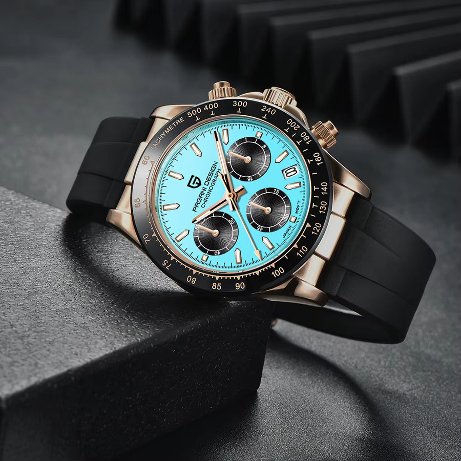 Pagani Design Chronograph, Quarz, Edelstahl, Saphirglas, Herren - Bild 3