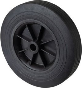 BS Rollen Gummirad Schwarz aus Kunststoff (B40.250) - Bild 1