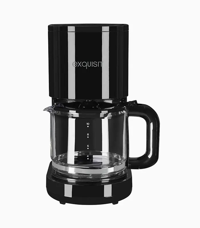 Exquisit KA 6103 sw Kaffeevollautomat in Schwarz und Silber mit Glaskanne - Bild 2