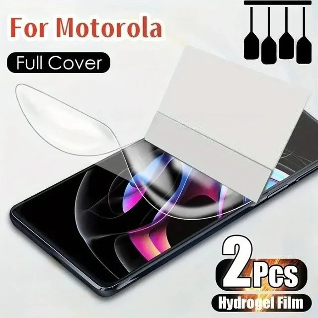 Hydrogel-Displayschutzfolie für Motorola Moto Edge 50 Ultra, 50 Pro, 40 Neo, 40, 30 Pro, 60s, 60 Stylus, G96, G85, G86 Power, G56 in Transparent - Bild 1