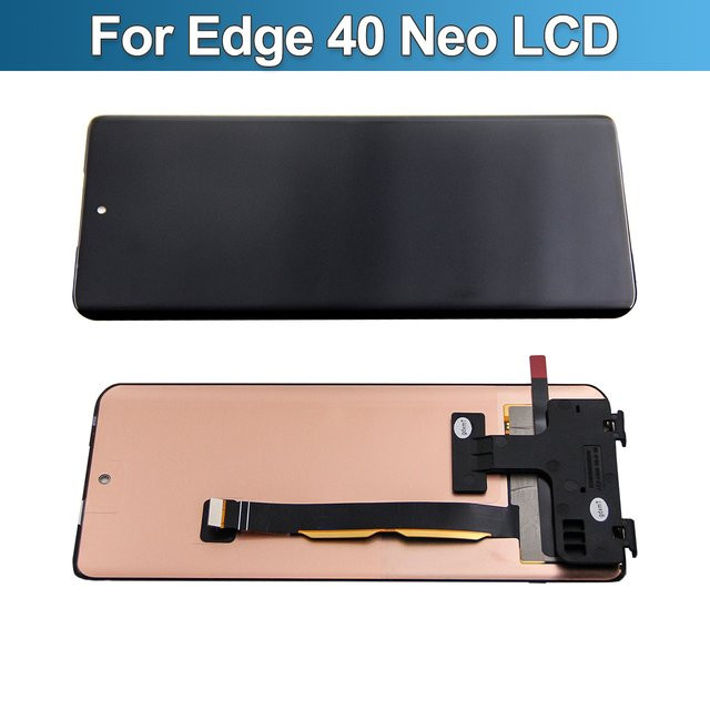 Motorola Edge 40 Neo LCD Bildschirm Ersatz mit Digitizer Montage Touch in Schwarz kompatibel mit Moto XT2307-1 - Bild 1