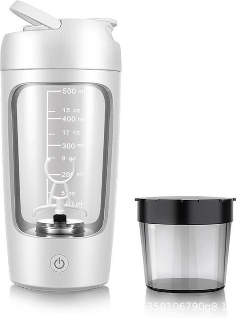 Wiederaufladbarer tragbarer elektrischer Protein-Shaker-Becher von TOOLCRAFT in Weiß, 650ml - Bild 1