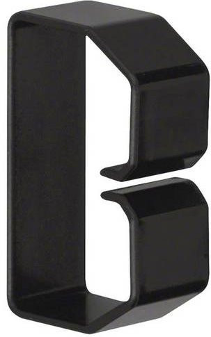 Hager Klammer B400603 aus Kunststoff in Schwarz, 50 Stück, B: 60 mm, H: 40 mm - Bild 1
