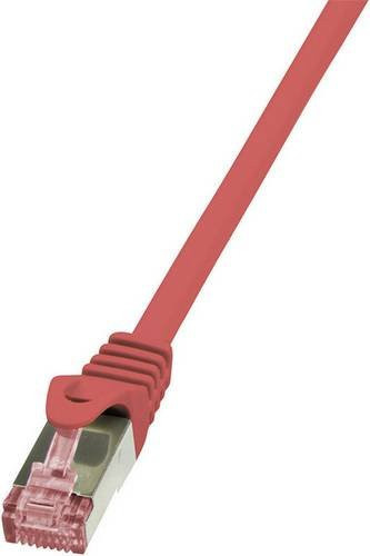 LogiLink Professional Patchkabel Cat.6 S/FTP PIMF PrimeLine Ethernet LAN, rot, Länge: 2 m - Bild 1