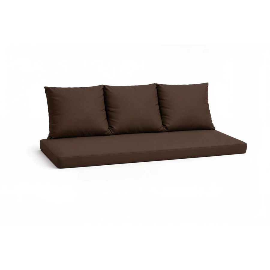 Setgarden Mix Bench Kissen Set für 3-Sitzer Bänke, Braun, B/T: 160 x 60 cm und 56 x 50 x 3 cm - Bild 2