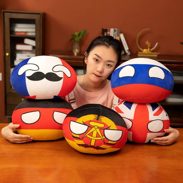 PUKEYUE Kawaii Polandball Plüschtier, Puppe, bunt, mehrfarbig - Bild 1