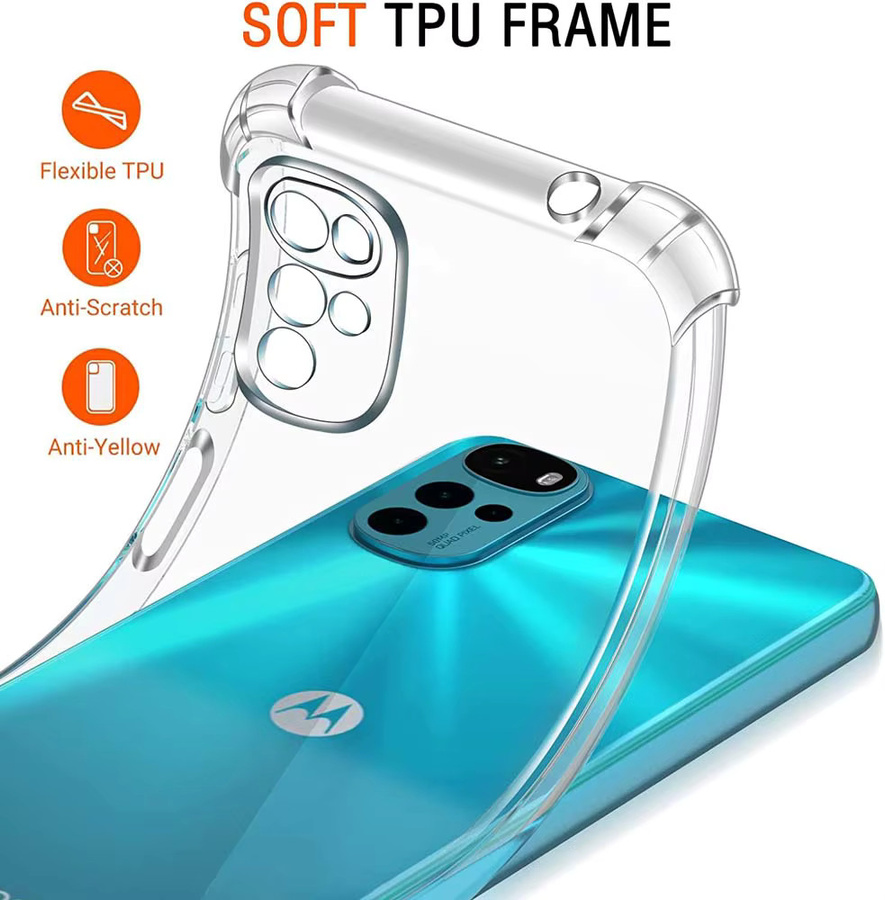 Stoßfeste Silikon Handyhülle für Motorola Moto G-Serie in Transparent - Bild 4