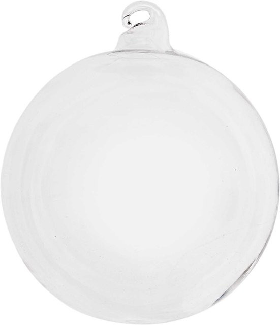 idee. Creativmarkt Weihnachtskugeln aus Glas, transparent, 3er Set, Durchmesser: 8 cm - Bild 1