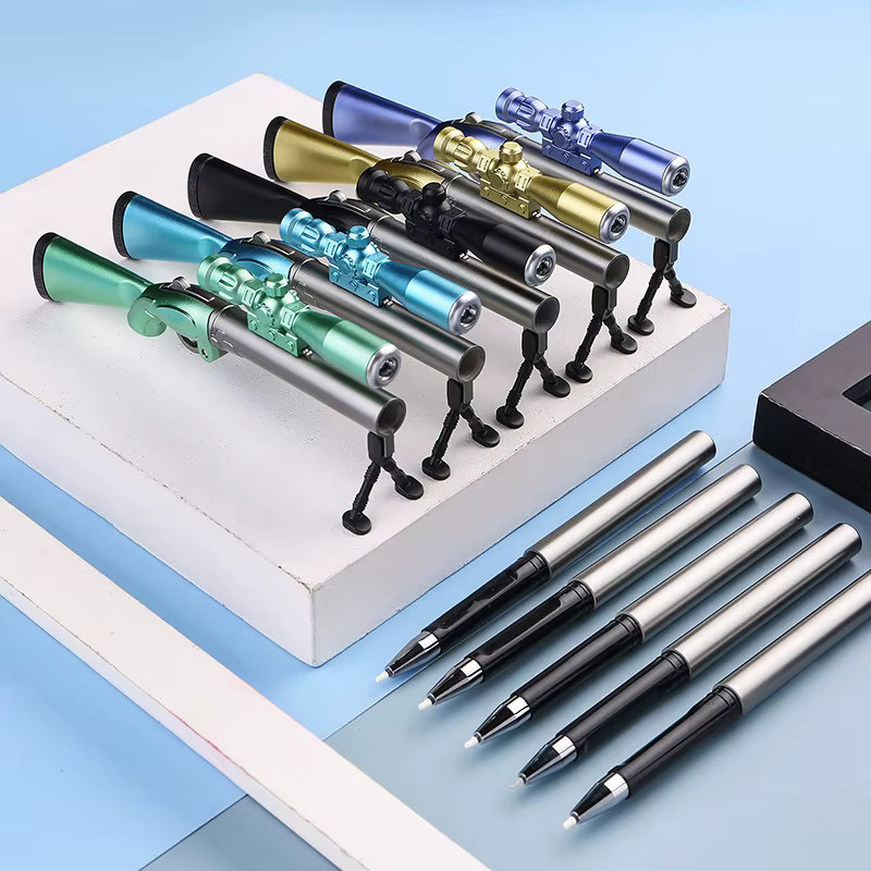 Kreative Simulation 98K Scharfschützengewehr Neutralstift mit Licht, schwarze Geltinte, 0,38 mm - Bild 2