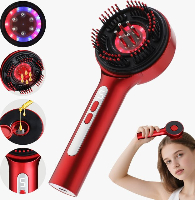 Hailicare Elektrischer Vibrations-Massagekamm, Kopfhaut-Applikator, Unisex - Bild 1